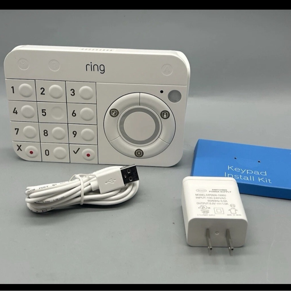 Ring Alarm Keypad  (Gen 1) with Power Adapter Supply (4AK1S7-0EN0)